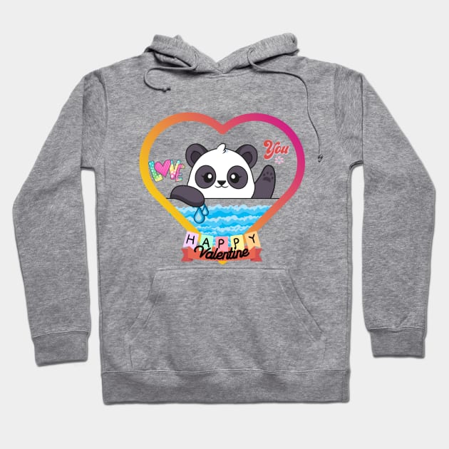 LOVE You HAPPY Valentine Hoodie by Sashmika Prabhashwara